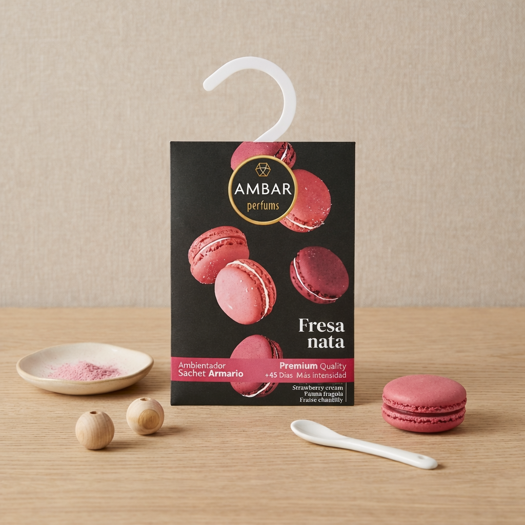 Sachet parfumé pour armoire - Fraise crème
