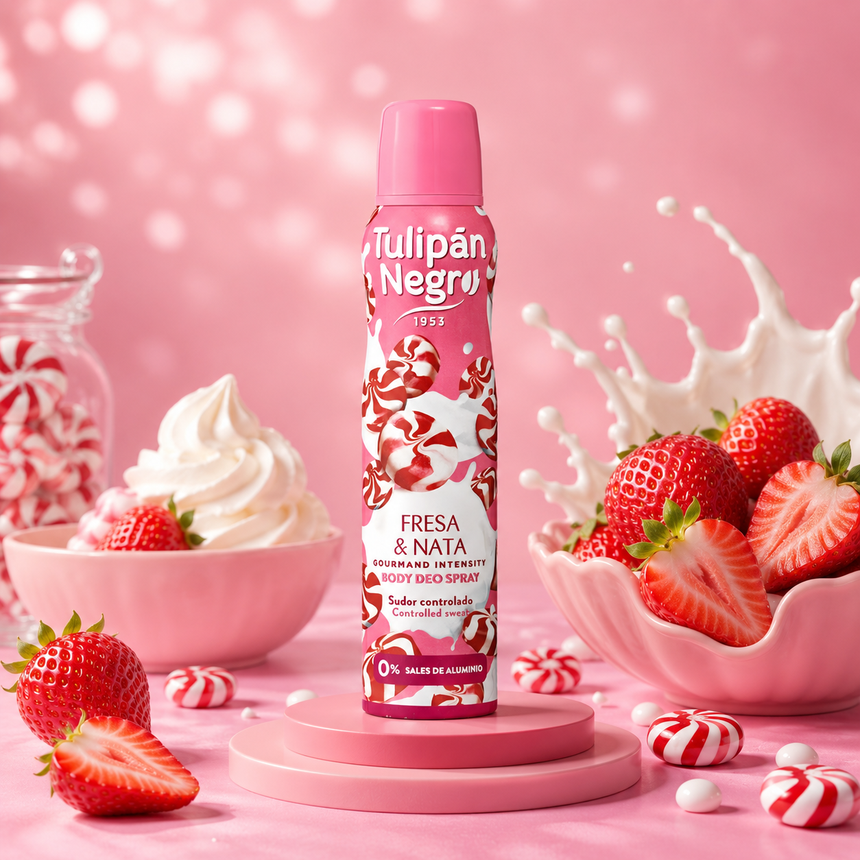 Déodorant spray - Fraise & crème