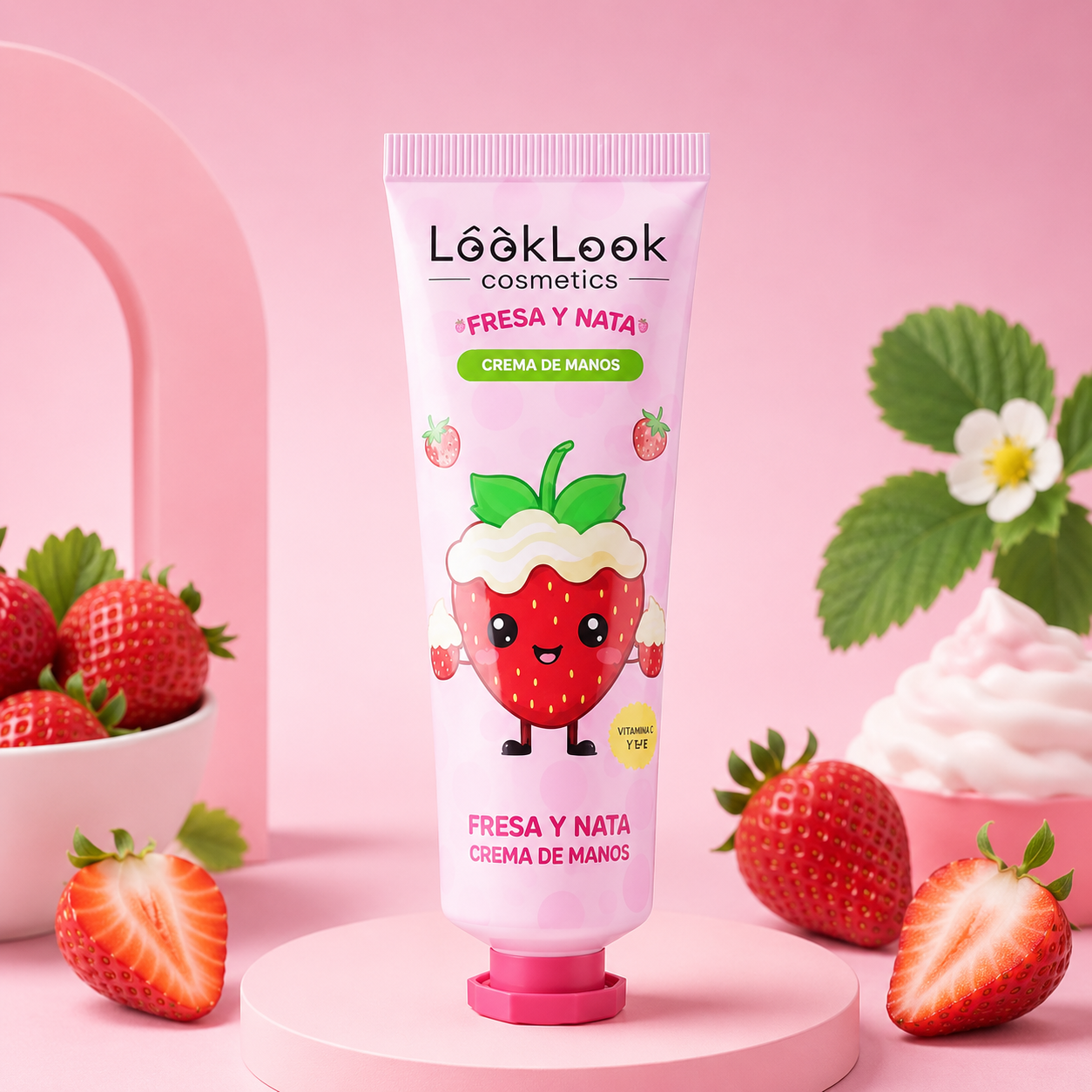 Crème mains hydratante - Fraise