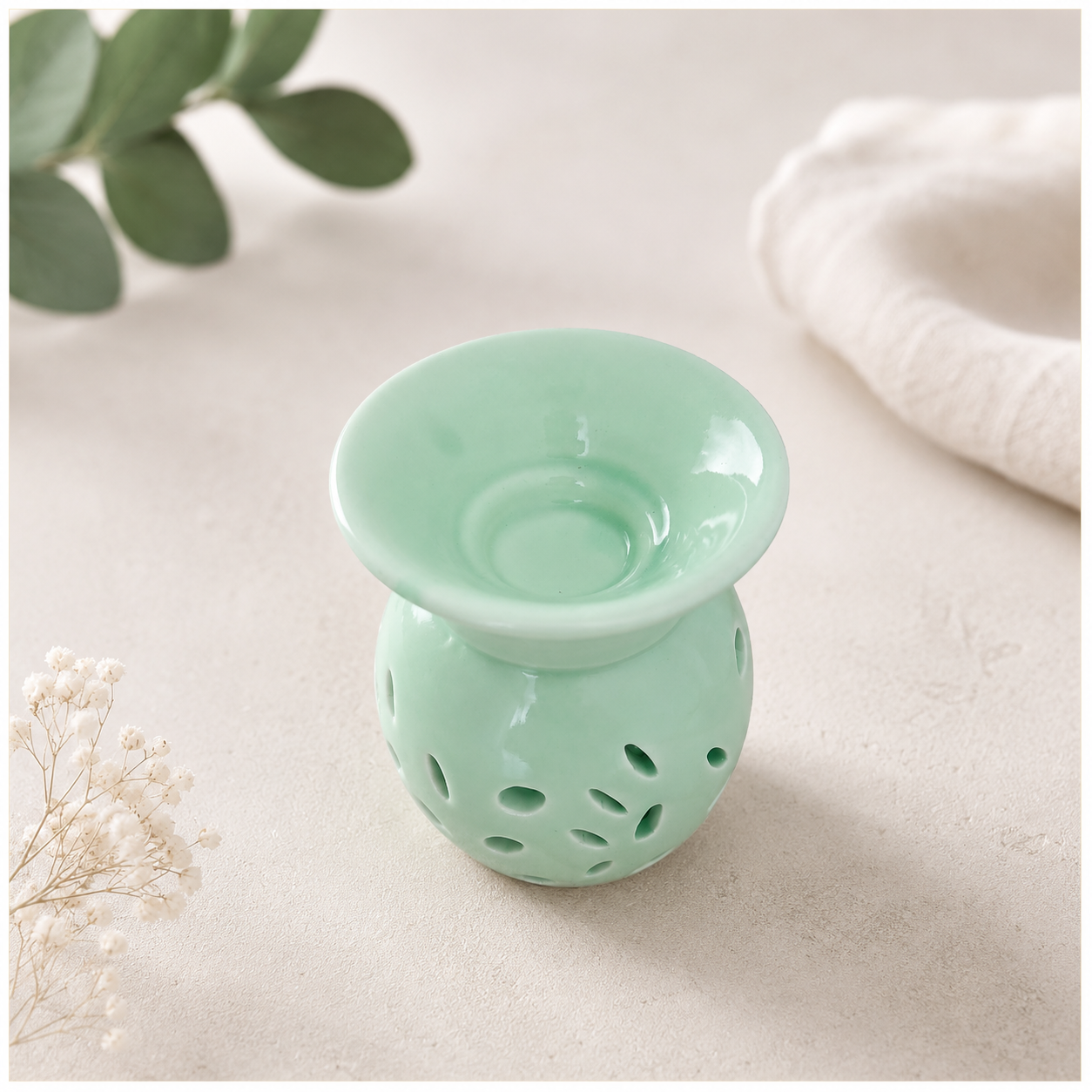 Brûleur à Huile Floral - Citron Vert