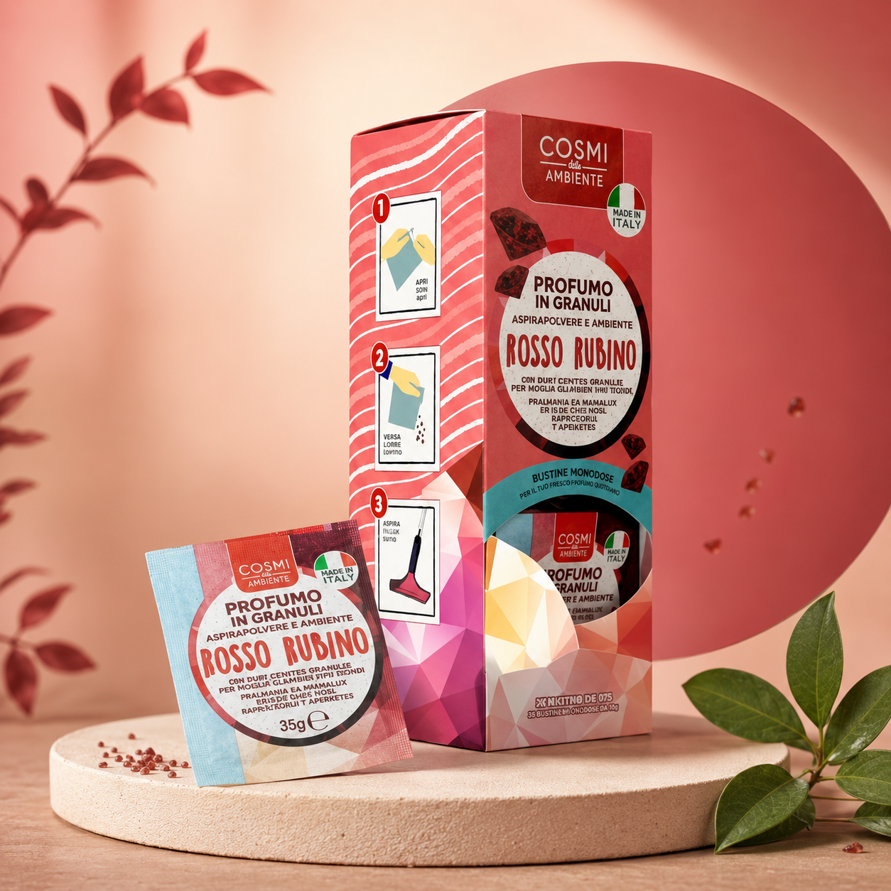 Poudre aspirateur - Rouge rubis